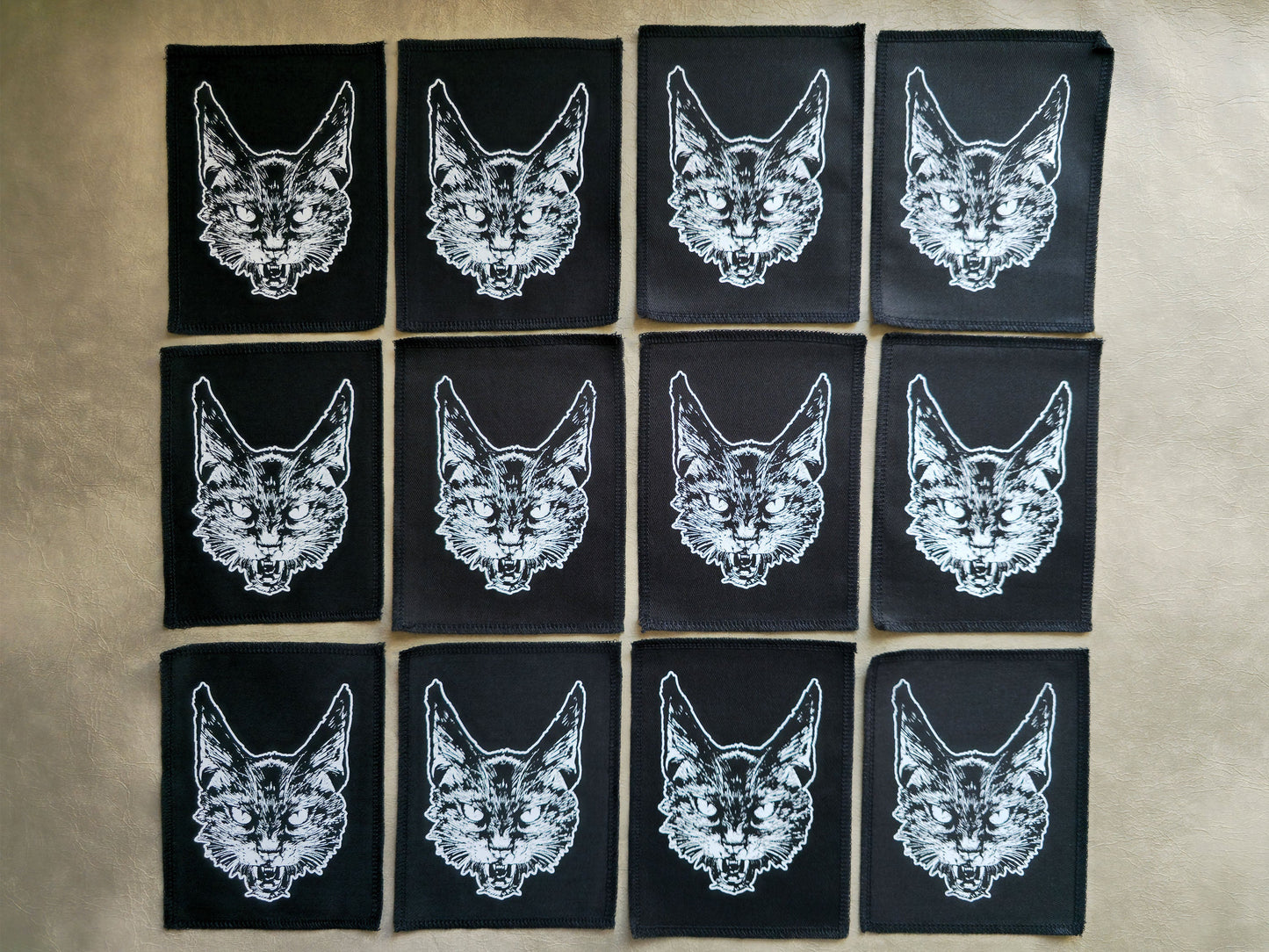 Cat Patch | Handmade Screen Printed Patch | Sew On Patch