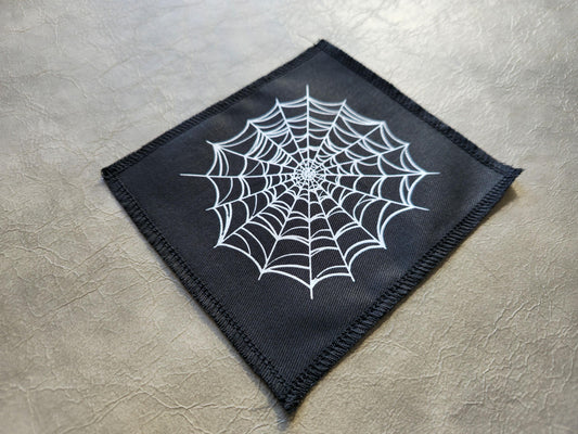 Cobweb Patch | Handmade Screen Printed Patch | Sew On Patch