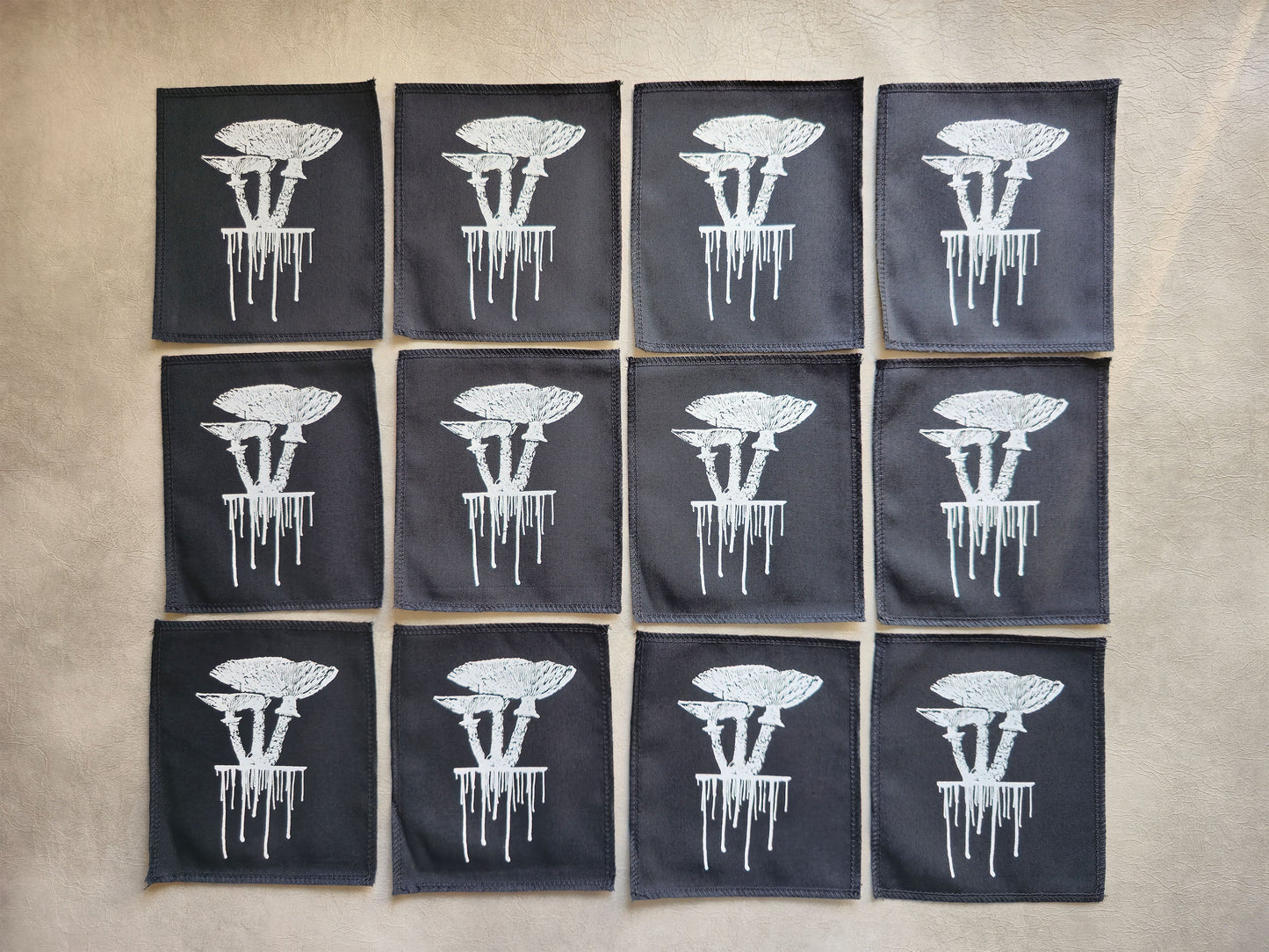 Mushroom Patch | Handmade Screen Printed Patch | Sew On Patch