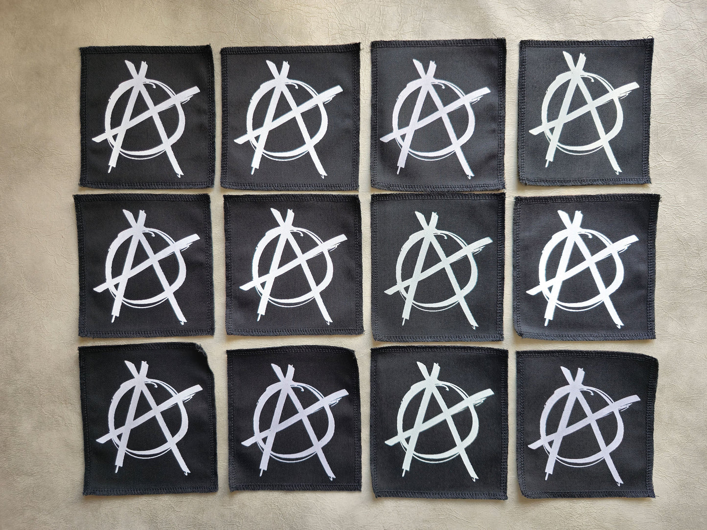 Anarchy Patch | Handmade Screen Printed Patch | Sew On Patch