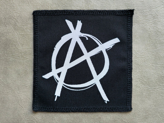 Anarchy Patch | Handmade Screen Printed Patch | Sew On Patch