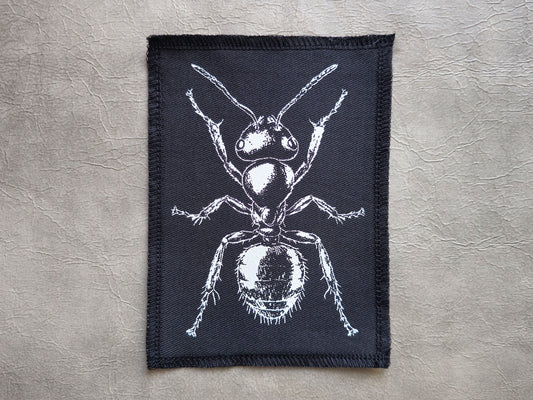 Ant Patch | Handmade Screen Printed Patch | Sew on Patch