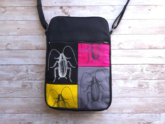 Cockroach Crossbody Bag | Handmade Screen Printed Bag