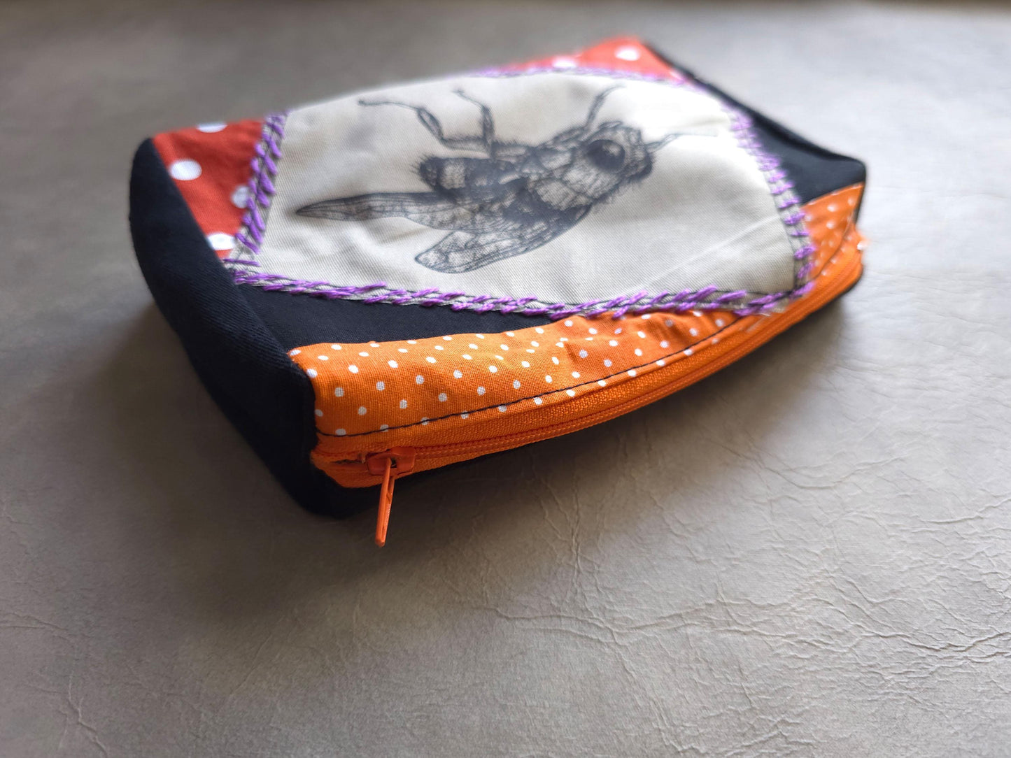 Fly Belt Pouch | Handmade Waist Bag | Screen Printed | Punk Pocket