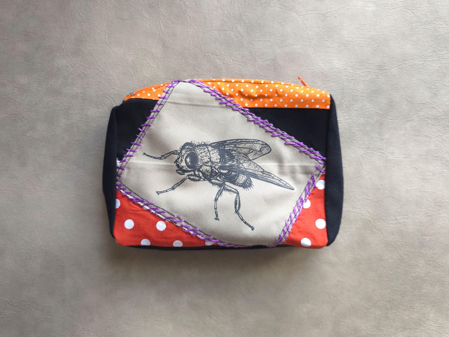 Fly Belt Pouch | Handmade Waist Bag | Screen Printed | Punk Pocket