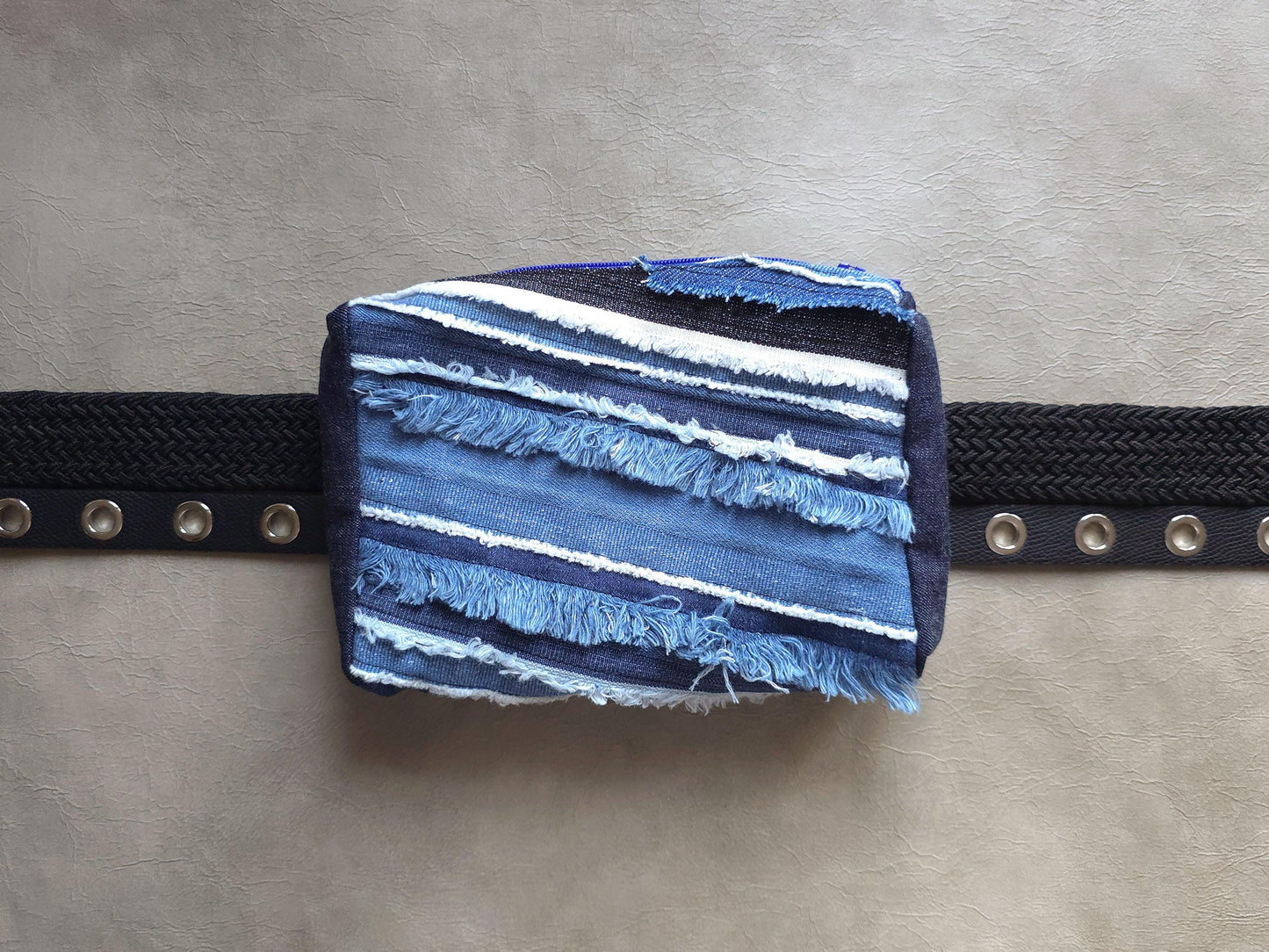 Denim Belt Pouch | Handmade Waist Bag | Zero waste