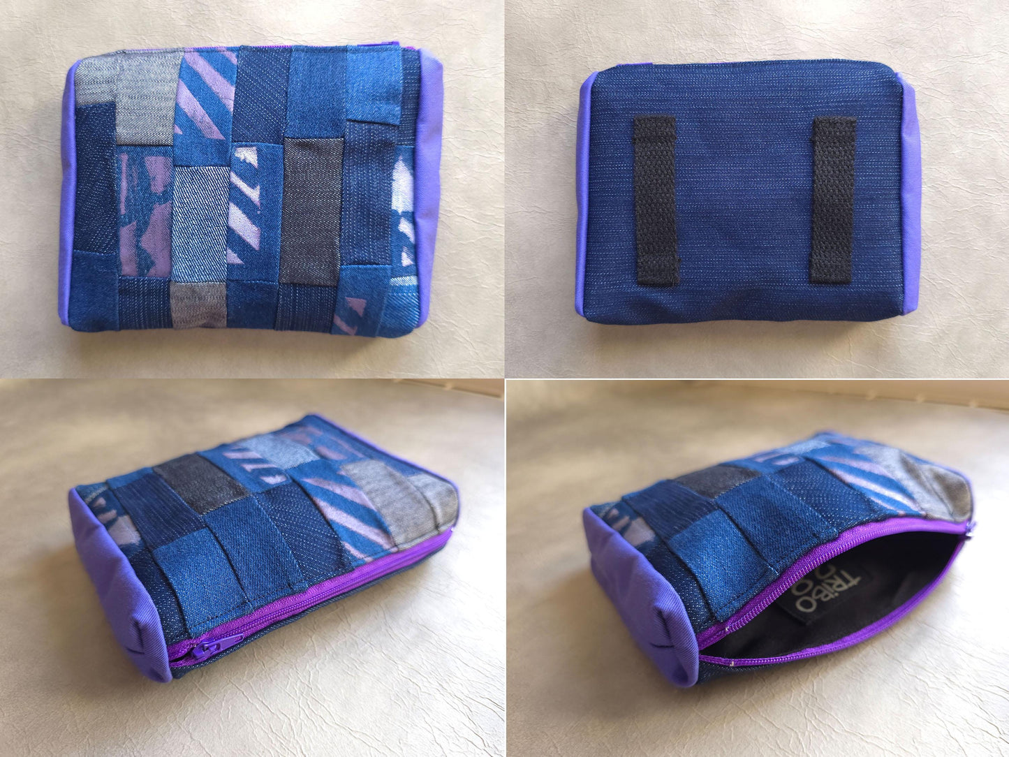 Printed Denim Belt Pouch | Handmade Waist Bag | Zero waste