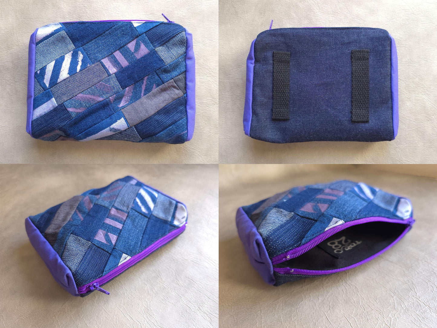 Printed Denim Belt Pouch | Handmade Waist Bag | Zero waste