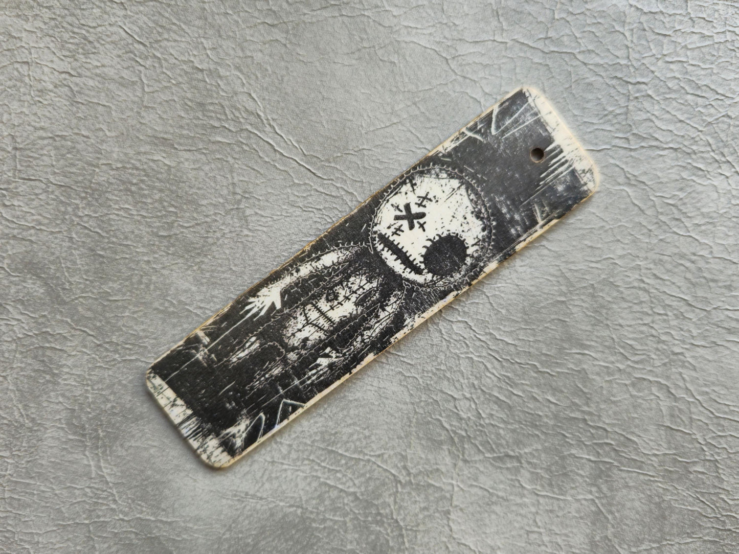 Voodoo Wooden Bookmark | Handmade | Original Art Decoupage