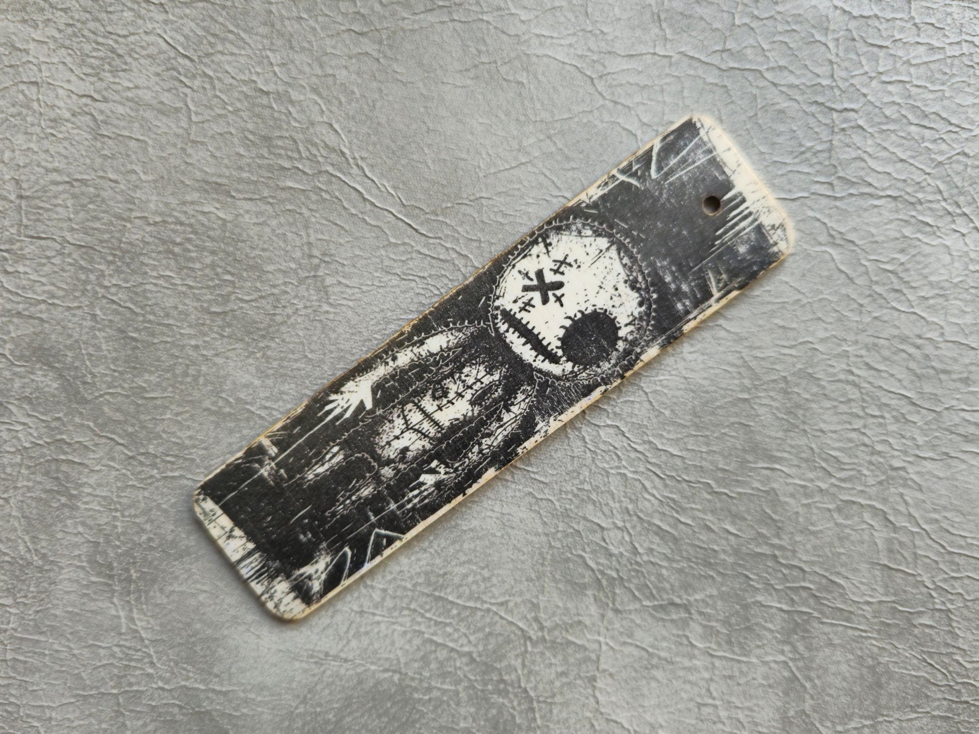 Voodoo Wooden Bookmark | Handmade | Original Art Decoupage