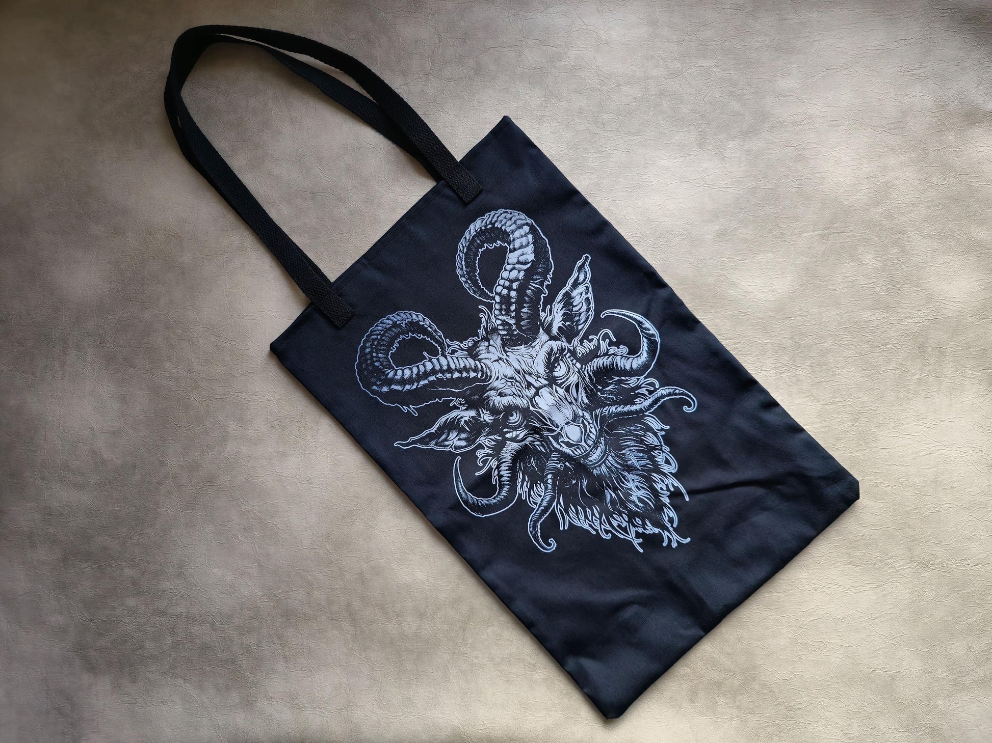 Baphomet Tote Bag | Handmade Screen Printed Tote