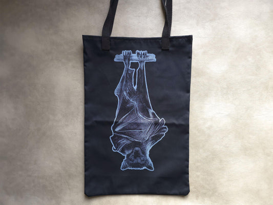 Bat Hanging Tote Bag | Handmade Screen Printed Tote