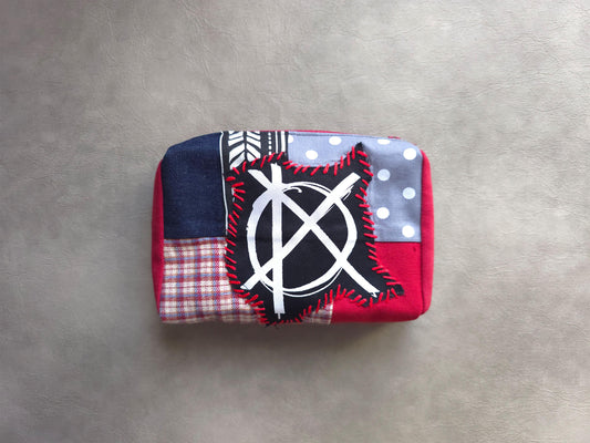 Anarhcy Belt Pouch | Handmade Waist Bag | Screen Printed | Punk Pocket