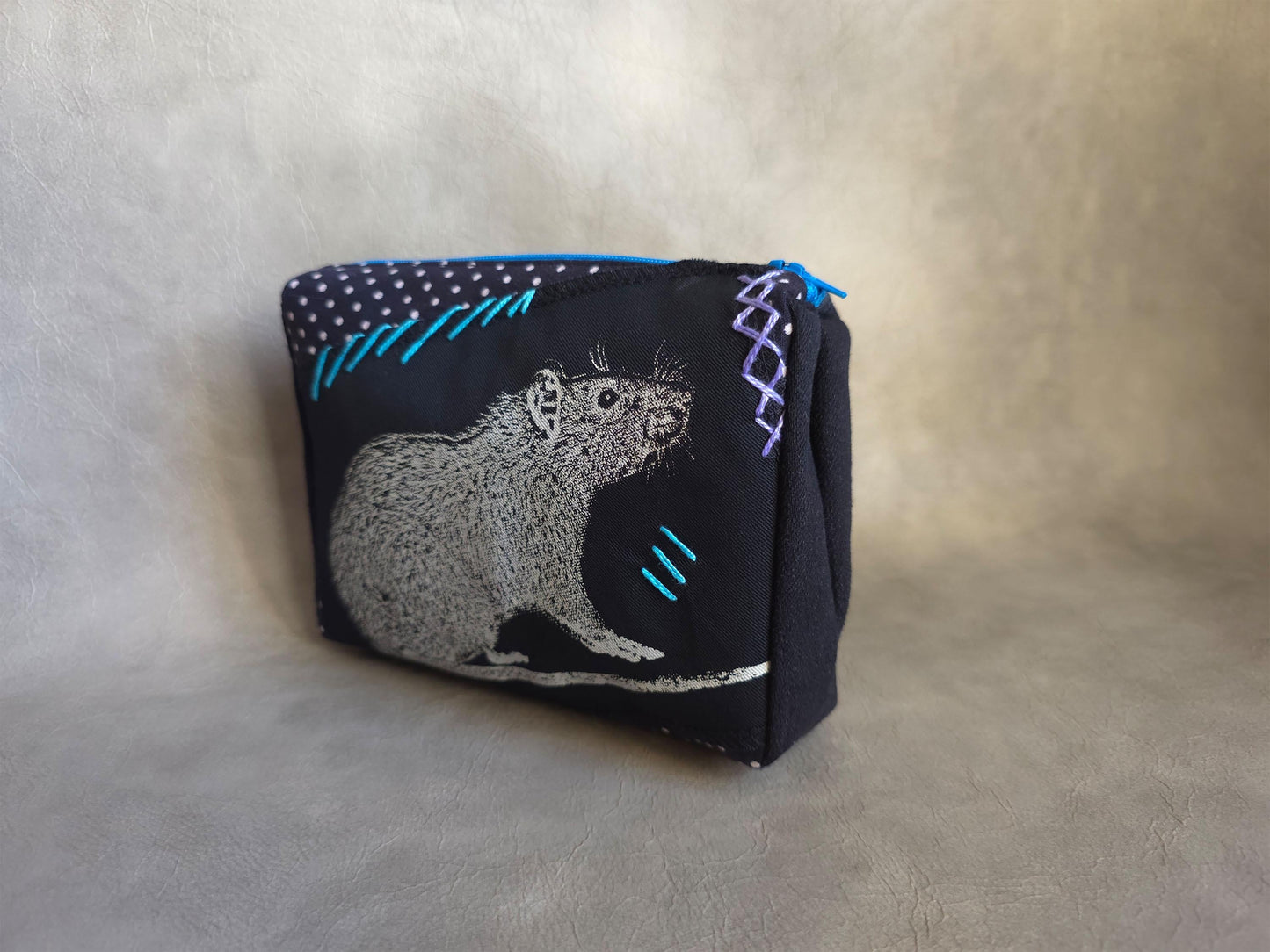Rat Belt Pouch | Handmade Waist Bag | Screen Printed