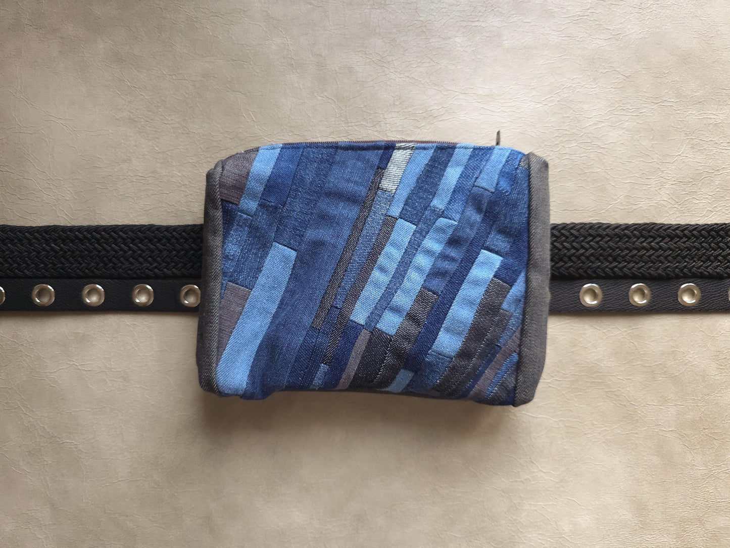 Jeans Belt Pouch | Handmade Waist Bag | Zero waste