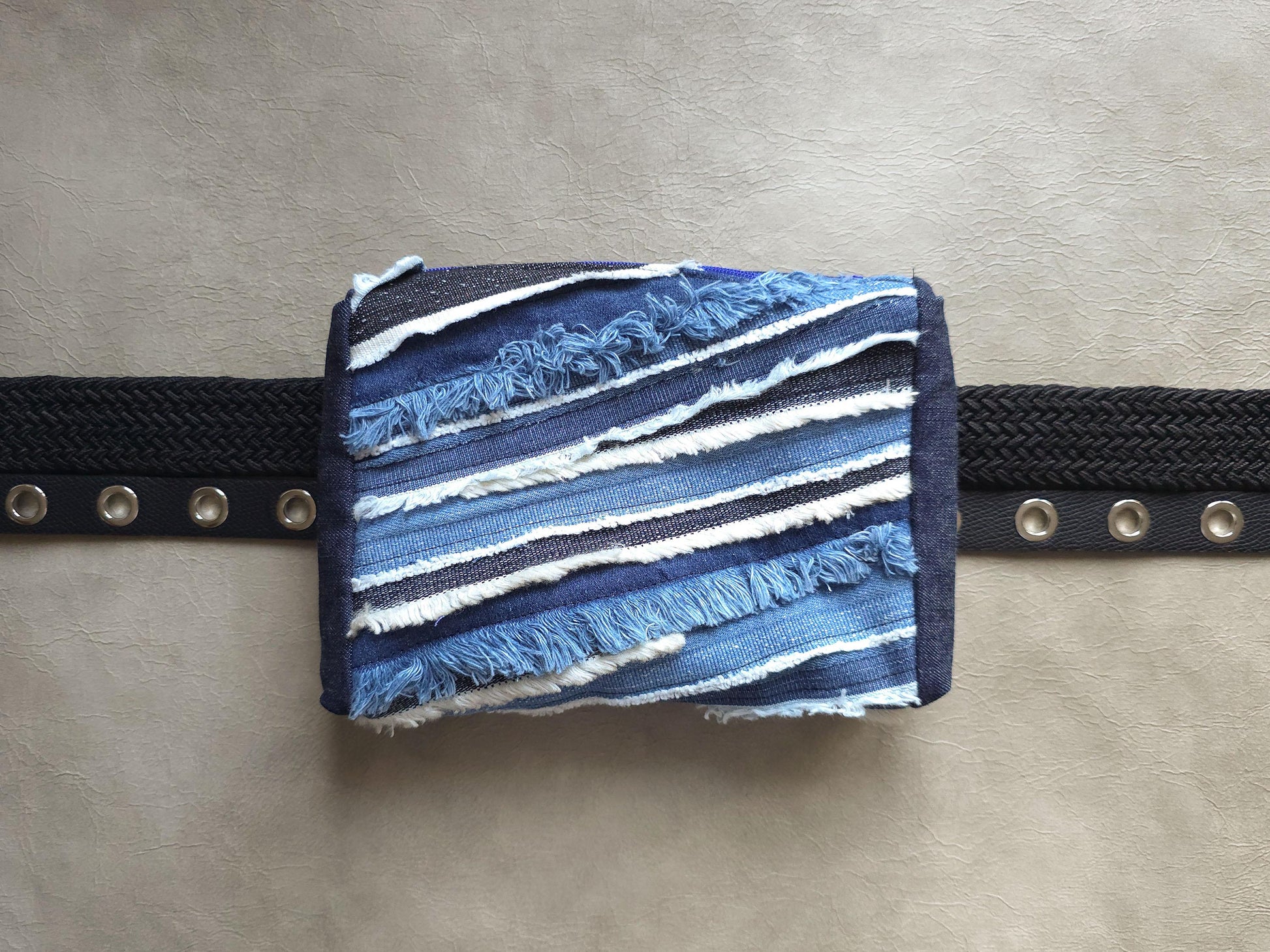 Denim Belt Pouch | Handmade Waist Bag | Zero waste