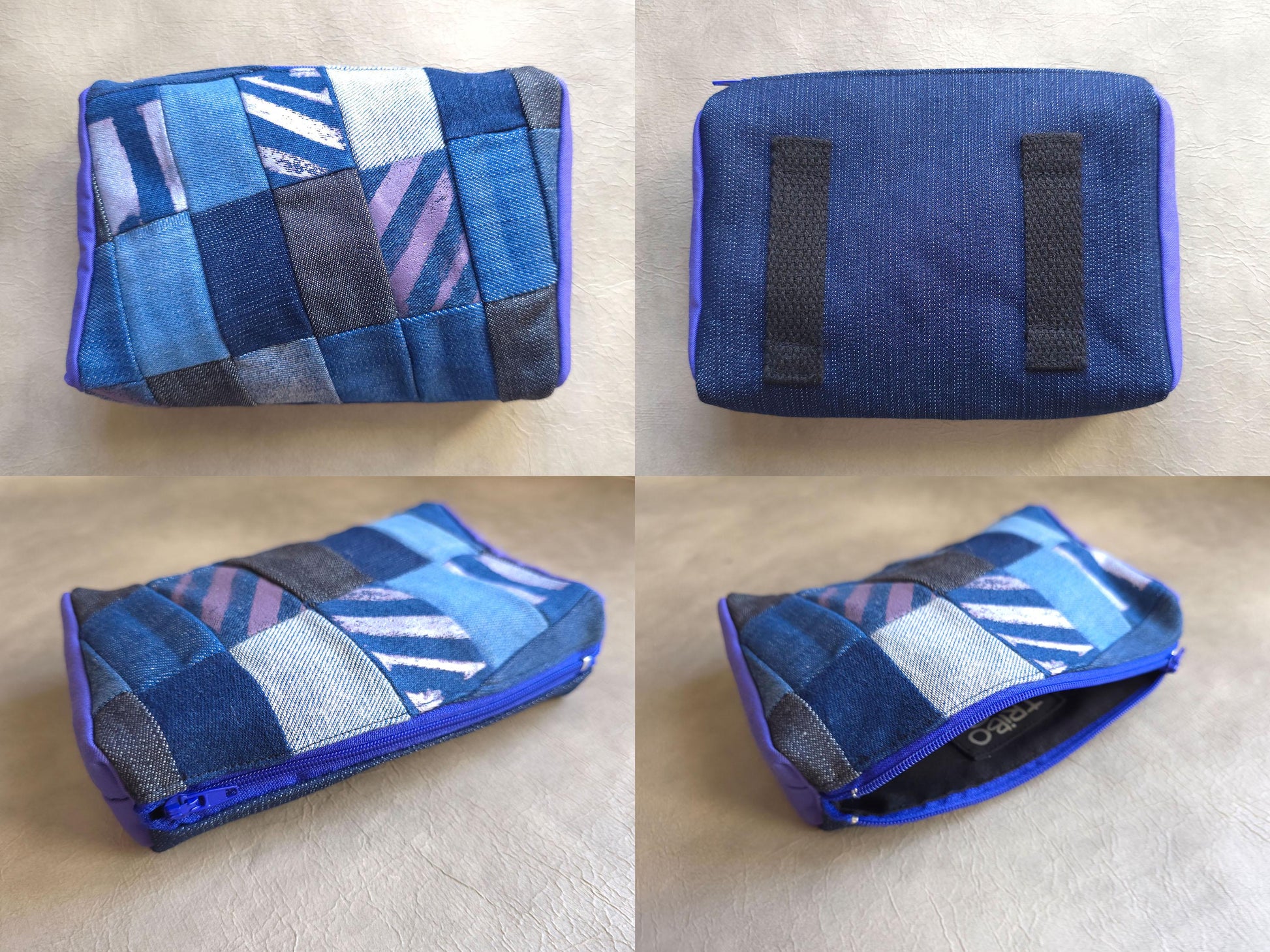 Printed Denim Belt Pouch | Handmade Waist Bag | Zero waste