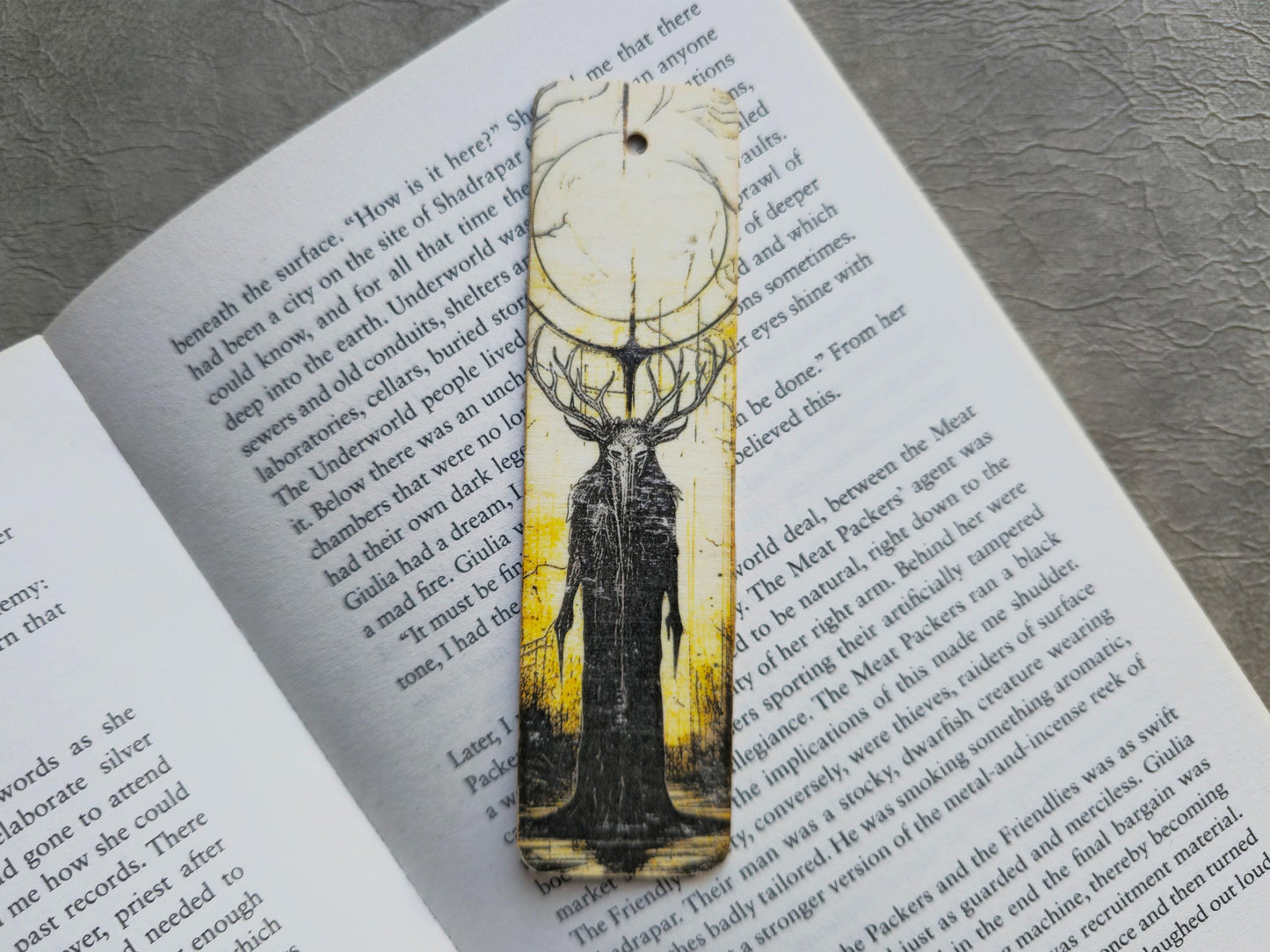 Forest Creature Wooden Bookmark | Handmade | Original Art Decoupage
