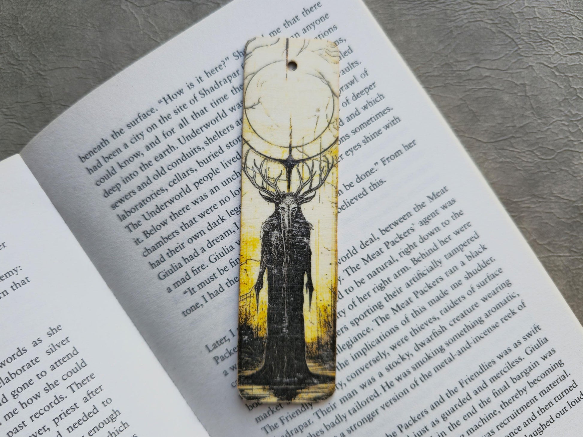 Forest Creature Wooden Bookmark | Handmade | Original Art Decoupage