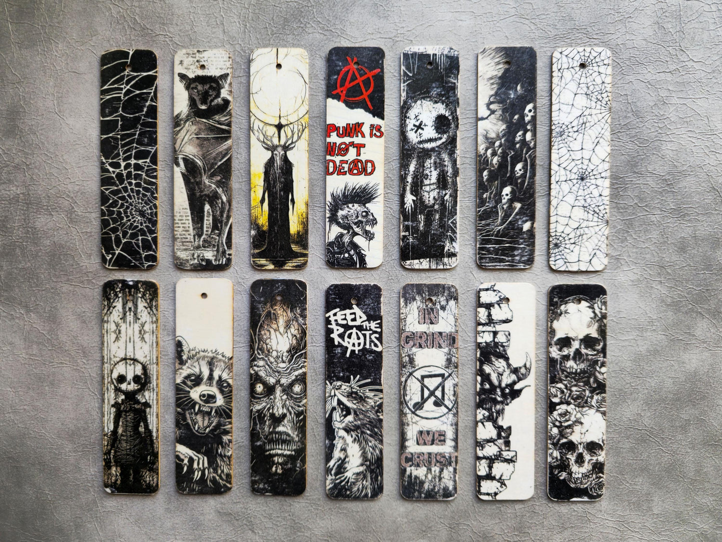 Feed The Rats Wooden Bookmark | Handmade | Original Art Decoupage