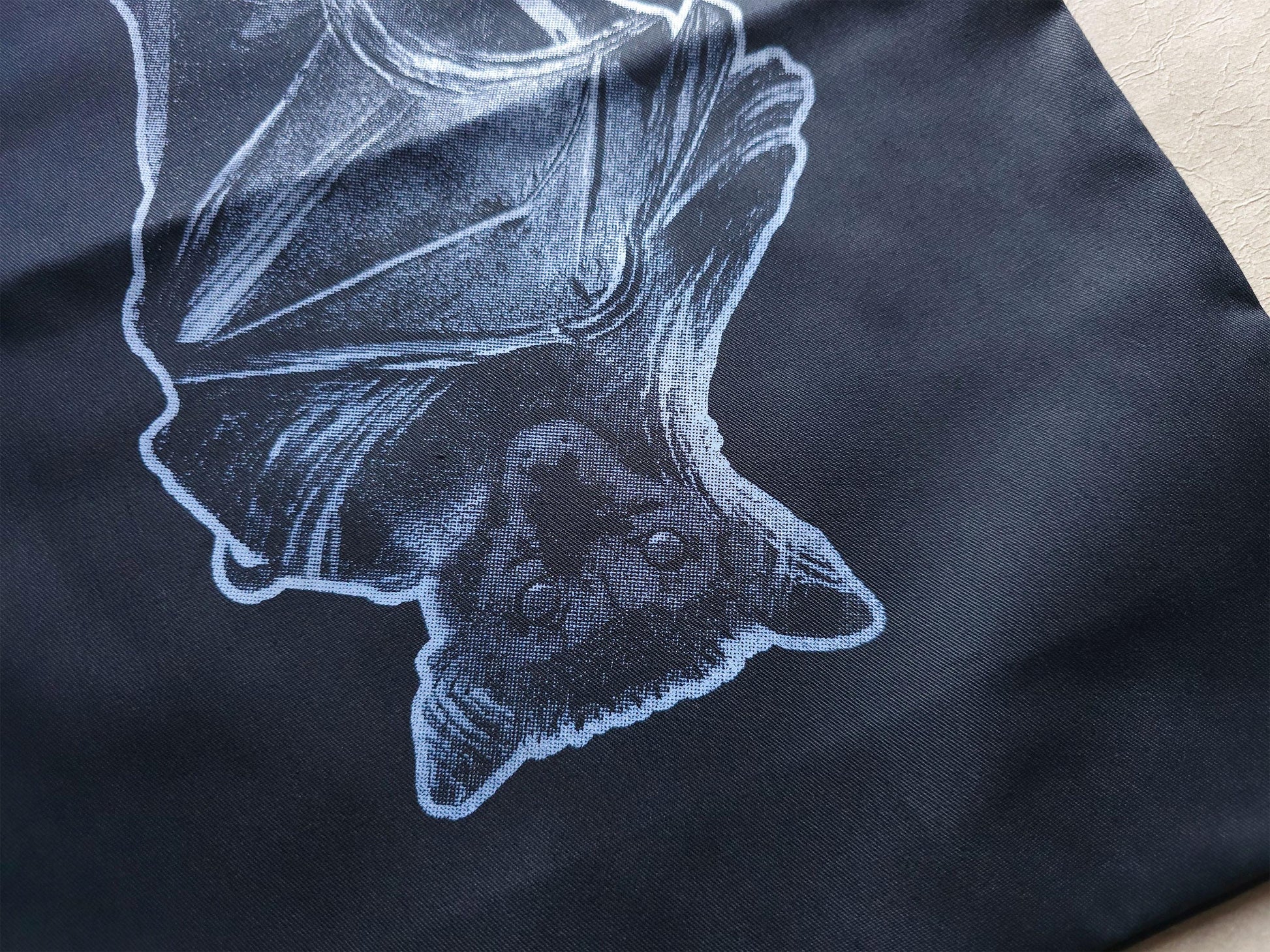 Bat Hanging Tote Bag | Handmade Screen Printed Tote