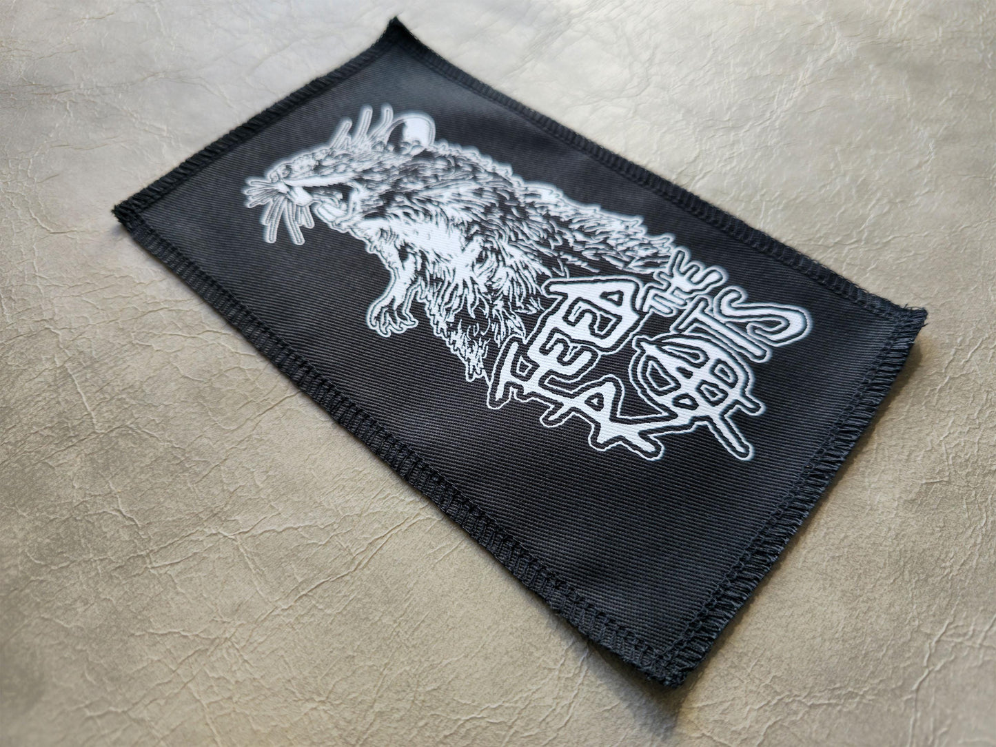 Feed the Rats Patch | Handmade Screen Printed | Punk Patch