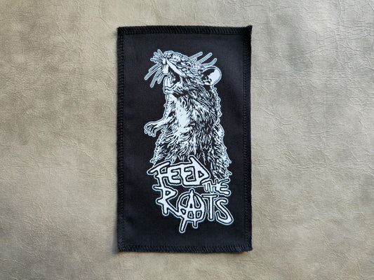 Feed the Rats Patch | Handmade Screen Printed | Punk Patch