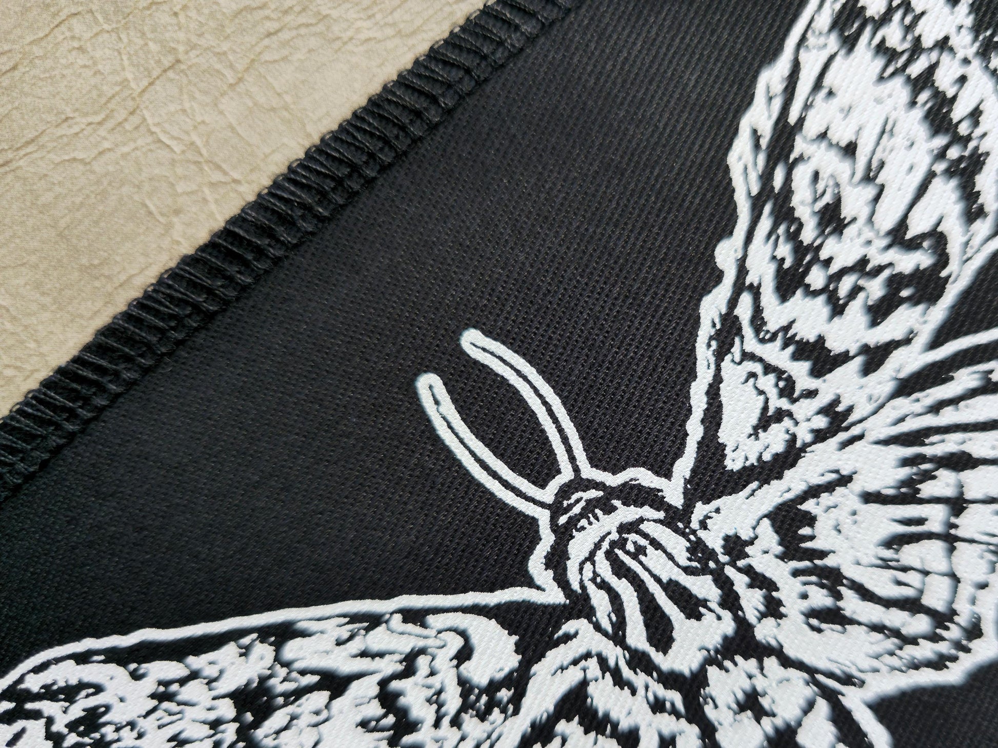 Moth Patch | Handmade Screen Printed | Punk Patch