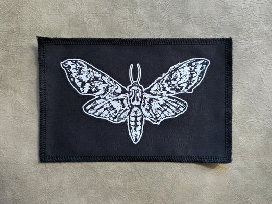 Moth Patch | Handmade Screen Printed | Punk Patch